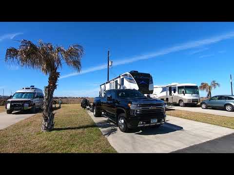 Short walk showing RV sites, starting at site 28 (along outside) and proceeding through to the interior, pull-through sites.