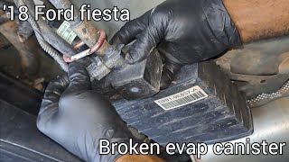 Ford put this in a good spot... broken evap charcoal canister
