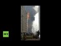 Пожар в Красноярске: огонь охватил все 25 этажей жилого дома 