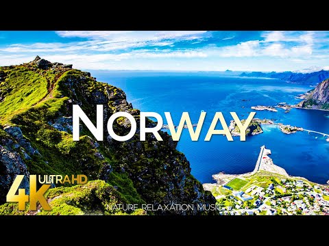 FLYING OVER NORWAY (4K UHD) - Scenic Relaxation Film with Peaceful Relaxing Music - 4K Video UltraHD