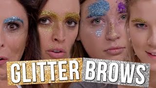 How To Get Glitter Eyebrows FAIL (Beauty Break)