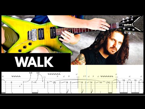 WALK Pantera Guitar TAB | Lesson | Tutorial | Cover