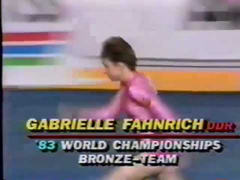 Gabriele Fahnrich (GDR) VT 9.450 1984 Ontario Cup