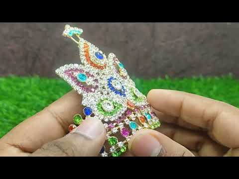 Mukut Crown Kreedam for Deity/Idols in Motifs - size 3 video