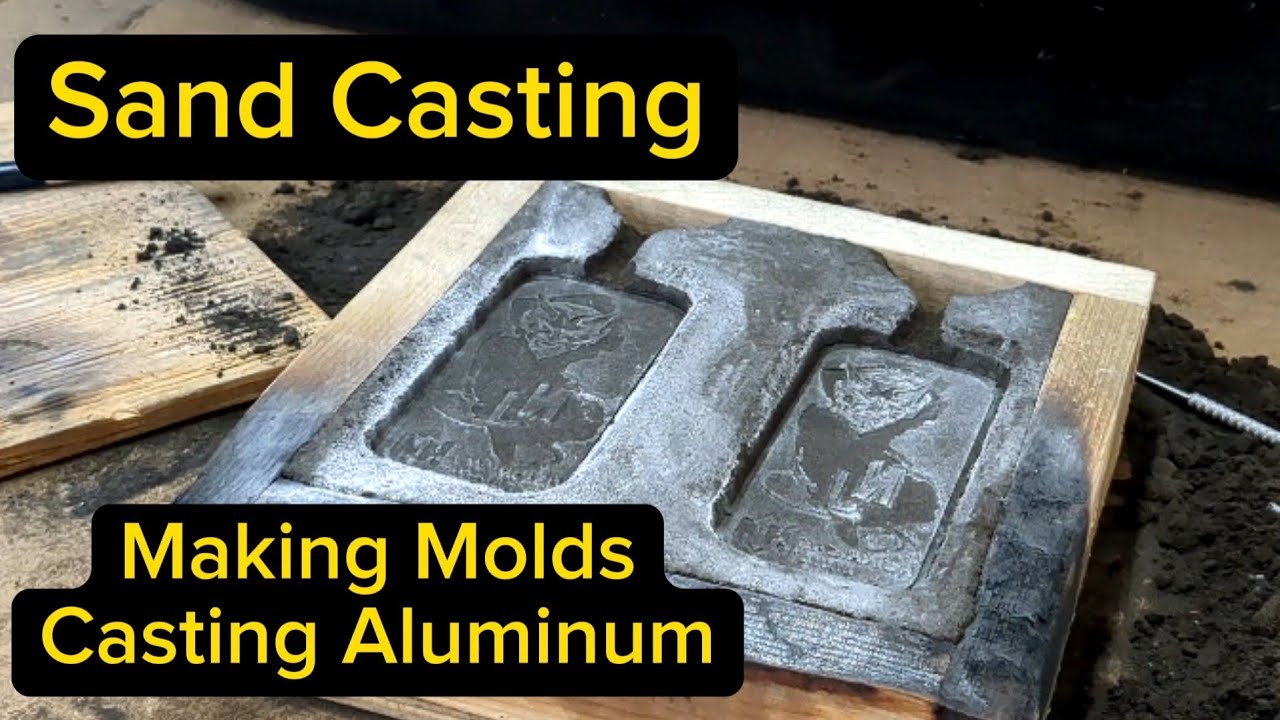 Making Sand Molds for Metal Casting - How to make - Casting Aluminum