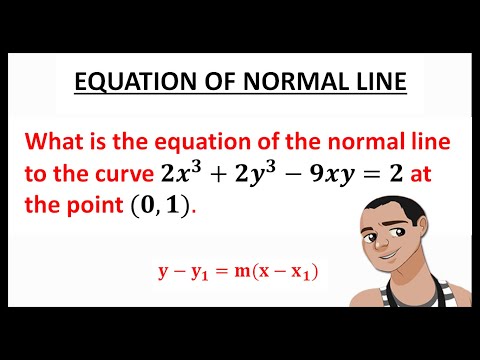 SLOPE AND EQUATION OF NORMAL LINE || IMPLICIT DIFFERENTIATION
