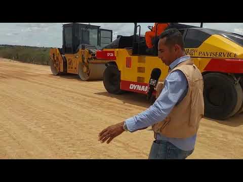 SERVIÇO DA DUPLICADA NO  TRECHO 05 DE SERRINHA A SANTA BÁRBARA BAHIA 