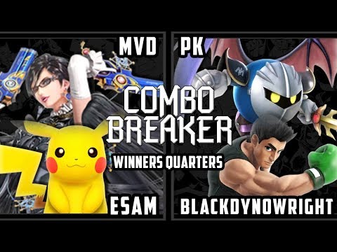 Combo Breaker 2018 Smash 4 - PG | ESAM & PG | MVD Vs. PK & BlackDynoWright -  Wii U Doubles WS