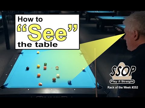 Develop Your Table Vision, Straight Pool Instruction, Rack of the Week 252