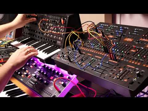 Drive a Korg MS-20's filter with a Behringer ARP2600's LFO