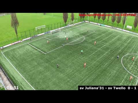 competitie sv Juliana'31 - sv Twello  KNVB Oost 3A zaterdag 17-2-2024