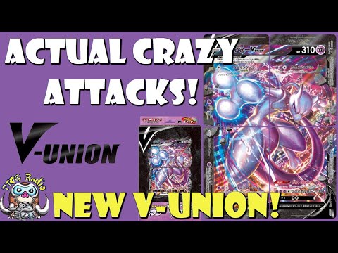 Mewtwo V-Union Revealed! This is Nuts! Heal 200, Drop 16 Damage Counters... (Pokémon TCG)