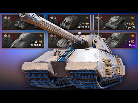 The Most Armoured Tech Tree in World of Tanks! Taschenratte (Maus)