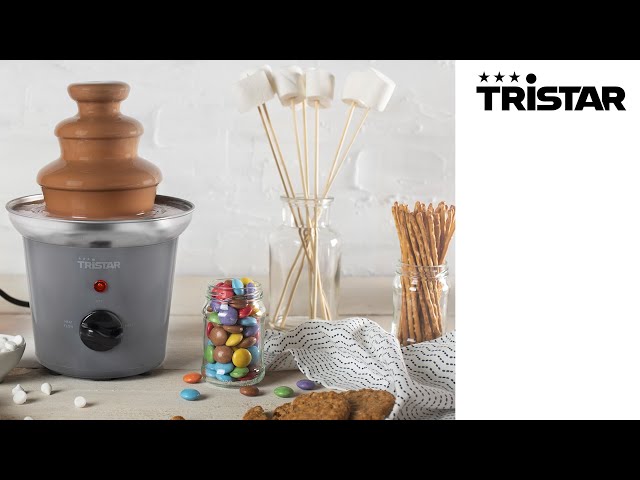Vídeo relacionado con Tristar CF-1603 Fuente de Chocolate con 2 ajustes de Potencia, 3 Niveles, 22.5 cm de Altura, función para Mantener el Chocolate Caliente, 32 W, Carcasa de Acero Inoxidable