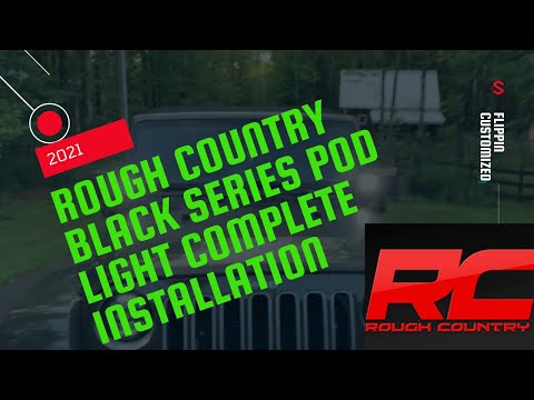 Rough Country Black Series Pod Light Complete Installation