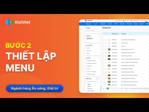 Thiết lập menu