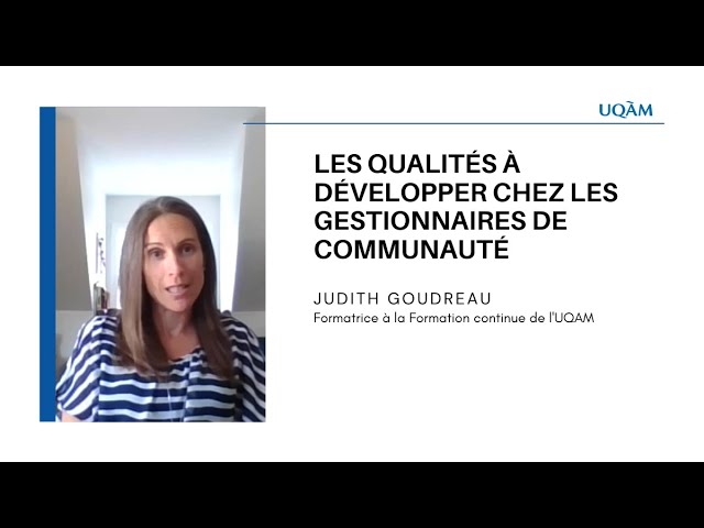 Formation continue: «Les qualités à développer chez les gestionnaires de communauté»
