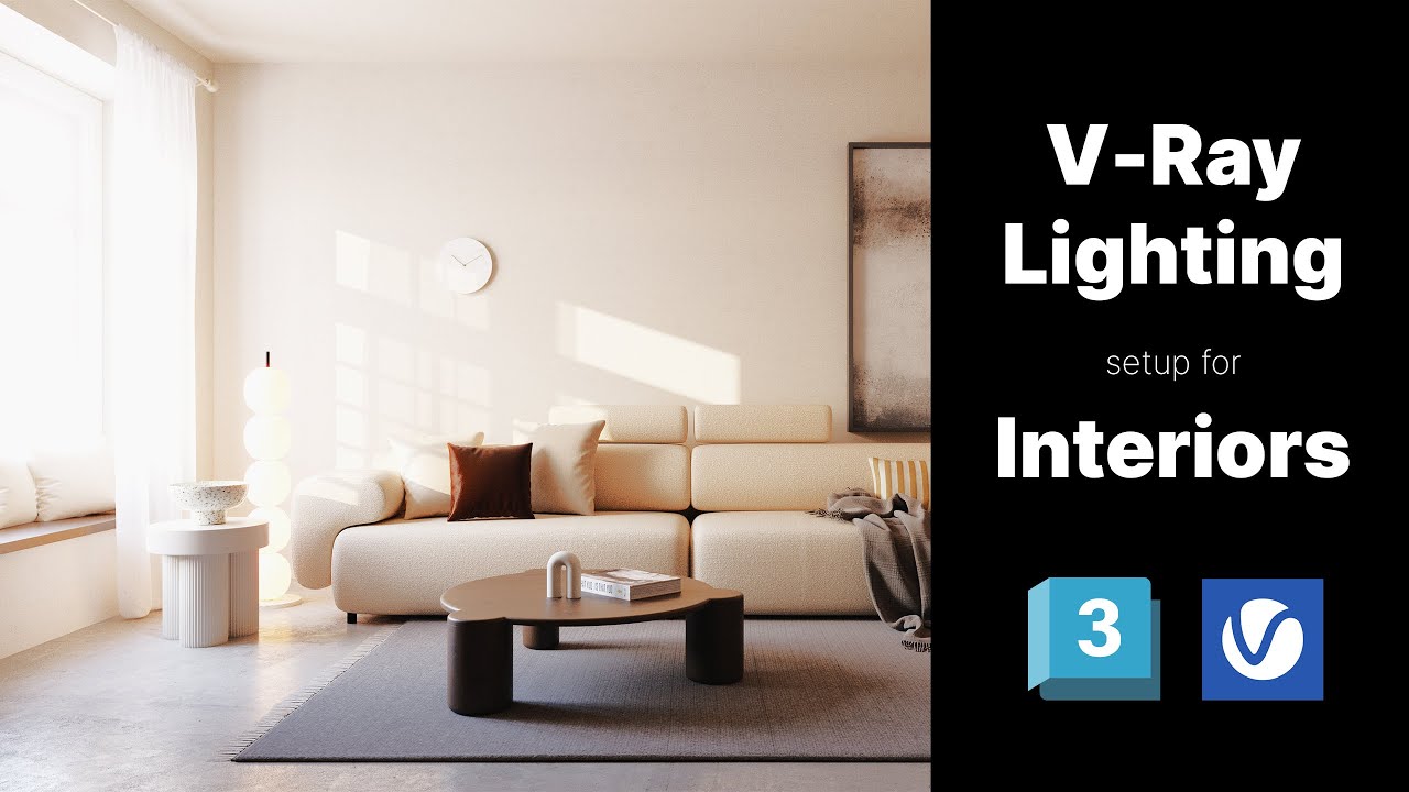 Realistic Interior Daylight in V-Ray in Minutes