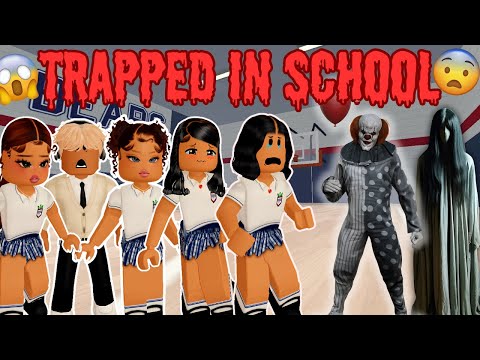 TRAPPED IN SCHOOL DURING A STORM! 😱🏫 HORROR STORY | BERRY AVENUE RP ROBLOX | *SCARY* *SAD*