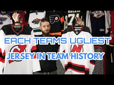 Each NHL Teams Ugliest Jersey in Franchise History! (Grab a snack, its a long one)