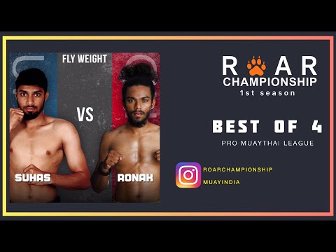 Suhas vs Ronak Pro Muay Thai fight | #roarchampionship