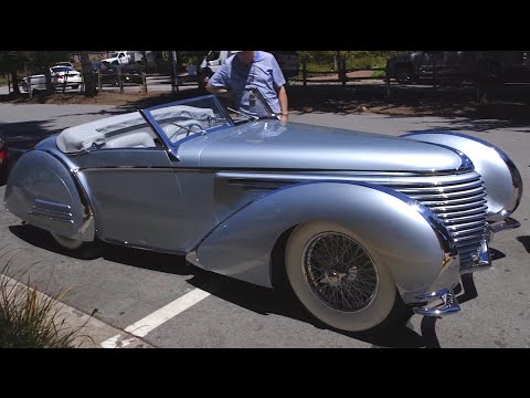 Thumbnail for 1937 Delahaye 145 Franay Cabriolet: Grand Prix Racer Turned Roadster - Pebble Beach Week by Delahaye