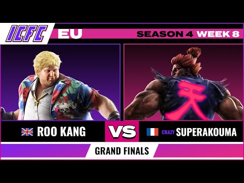 Roo Kang (Bob) vs. SuperAkouma (Akuma) Grand Finals - ICFC EU Tekken 7 Season 4 Week 8