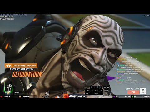 POTG! GETQUAKEDON #1 DOOMFIST! GETQUAKEDON DOOMFIST TOP 500 GAMEPLAY