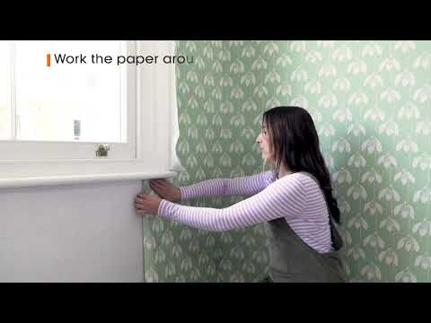 How to wallpaper around a window with Scion Living