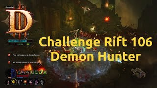 Diablo 3 - Challenge Rift - Challenge 106 - Demon Hunter - Failed
