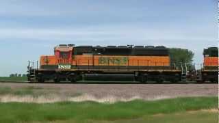 preview picture of video 'BNSF1619 Works It's Way Down The BNSF Marshall Sub'