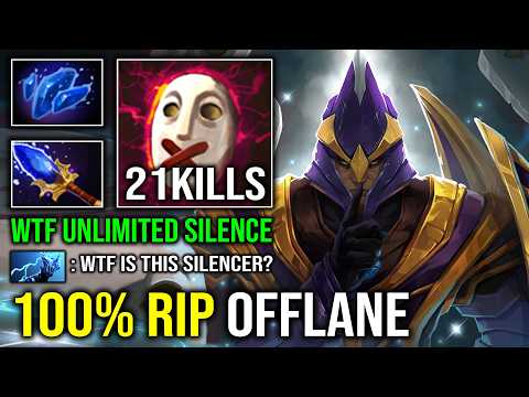 How to Offlane Silencer 100% Full Aghanim Effect Max INT Unlimited Silence Skill Spam Dota 2