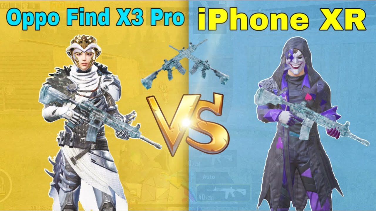 Oppo Find X3 Pro vs iPhone XR  Team Death Match PUBG MOBILE isAndroid Better Than iPhone For Gaming?