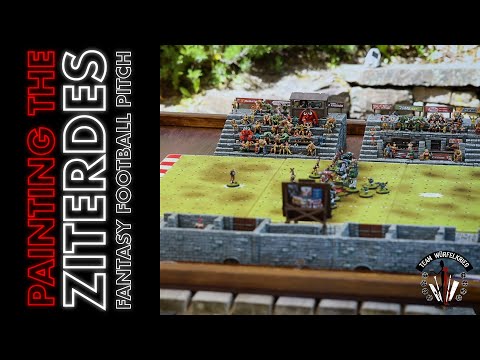 Painting the Ziterdes Fantasy Football Pitch