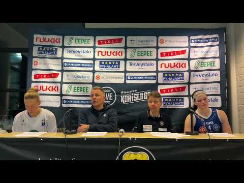Naisten korisliiga ViVe - Peka 74-82 lehdistötilaisuus 1.11.2025