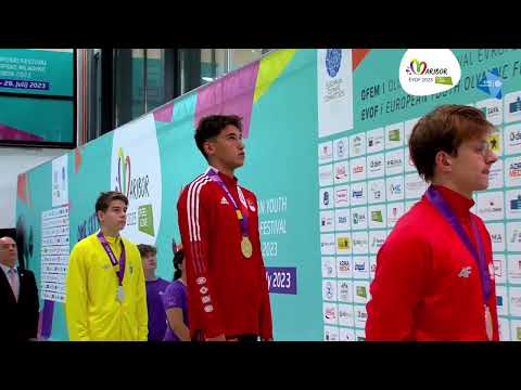 EYOF 2023 MARİBOR Mens 200 butterfly medal ceremony
