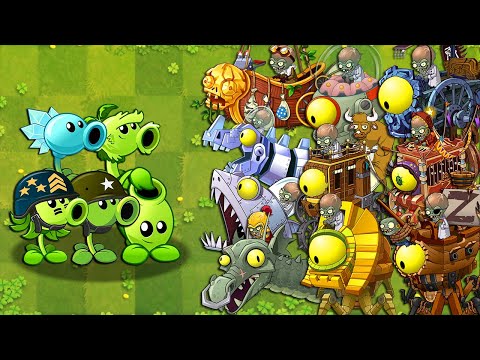 Plants vs Zombies 2 Final Boss - Every Peashooters Plants Max Level vs PvZ 2 Final Bosses Fight!
