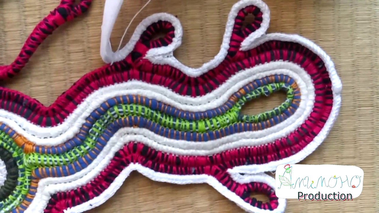 Amimon Rag Rug #2 from recycled  Вяжем НОВЫЙ красивый коврик из ненужной одежды. Rag rug