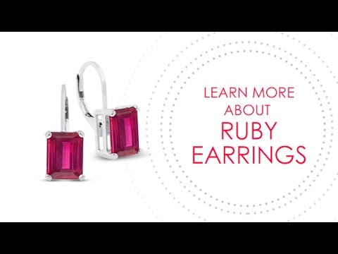 Ruby Earrings by SuperJeweler - SuperJeweler.com