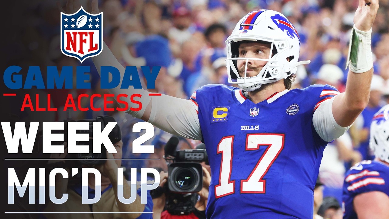 Week 2 Mic'd Up! "That was the voice of Moana" | Game Day All Access