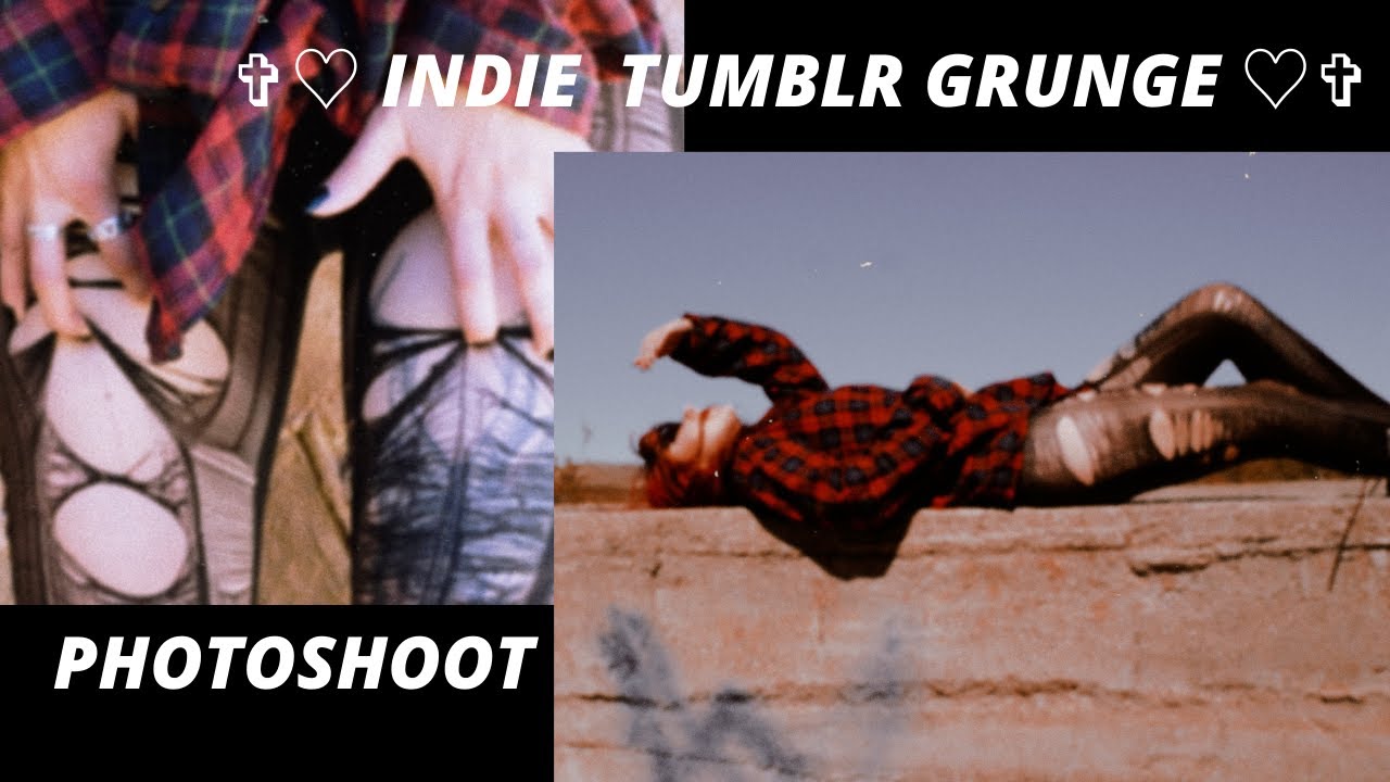 giving myself a ♡tumblr grunge♡ photoshoot in a ghost town!