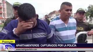 preview picture of video 'POLICÍA CAPTURA APARTAMENTEROS EN POPAYÁN'