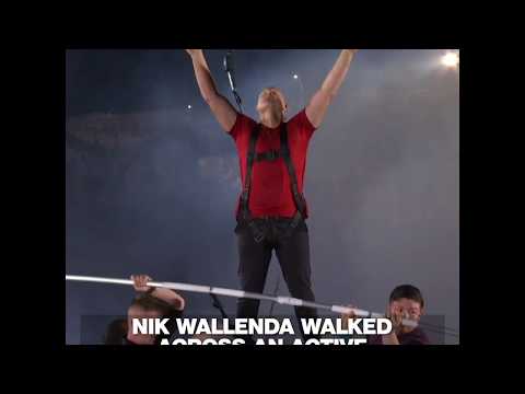 尼古拉-瓦倫達在尼加拉瓜穿越活火山｜ABC新聞 (Nik Wallenda crosses active volcano in Nicaragua | ABC News)