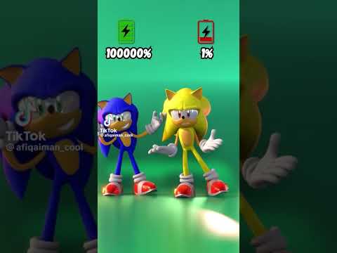 Sonic and Super Sonic doing the bumblebee dance