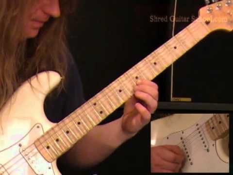 Yngwie Malmsteen E minor Alternate Picking  descending with Harmonic minor.
