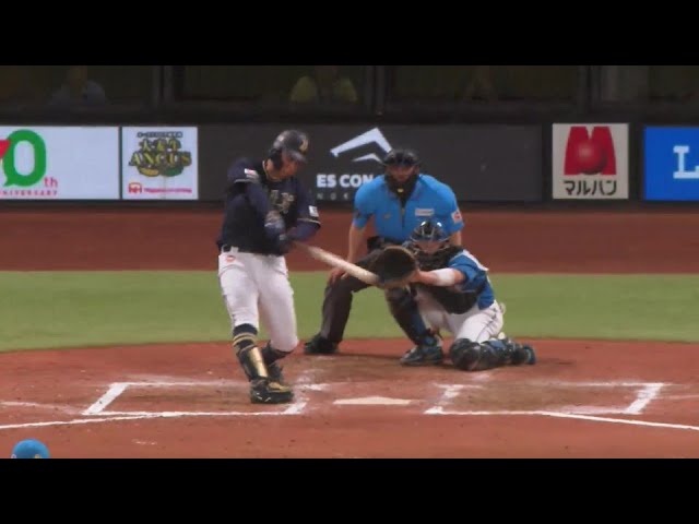 【8回表】今季第1号は弾丸ライナー!! バファローズ・野口智哉 ライトへのソロホームラン!!  2024年7月31日 北海道日本ハムファイターズ 対 オリックス・バファローズ