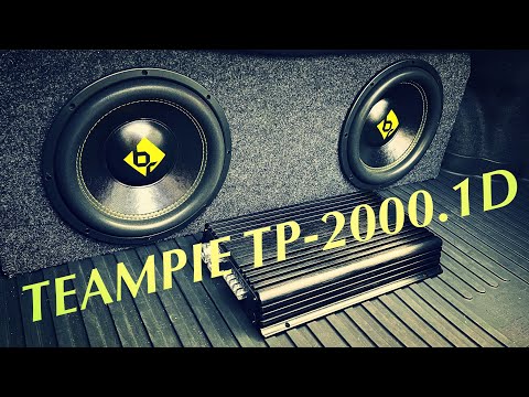 Teampie low range car amplifier, Model TP-2000.1D. Unboxing video & demo.