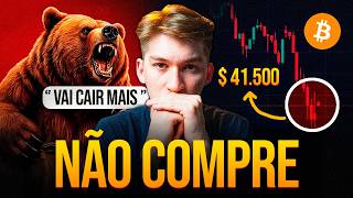 🚨 ALERTA DE CRISE! BITCOIN PODE DESABAR MAIS?