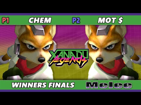 Xanadu Legends Winners Finals - Chem (Fox) Vs. Mot $ (Fox) Smash Melee - SSBM