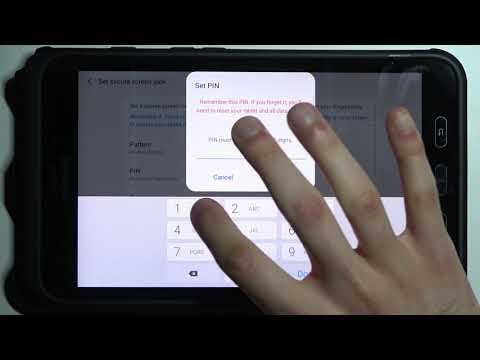 How to Add Fingerprint to SAMSUNG Galaxy Tab Active2 - Scan Fingerprint